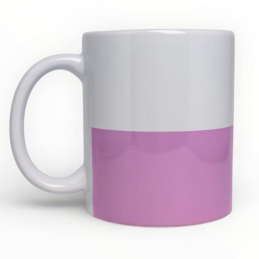 Modern Professional Personalized Mug - Pink Colorblock