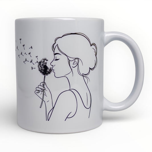 Personalized Dandelion Mug