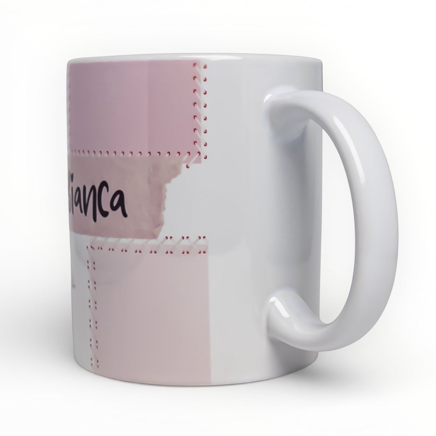 Geometric Patchwork Personalized Mug