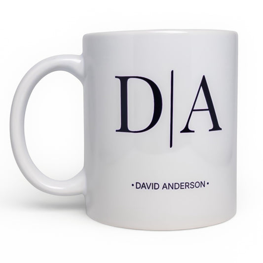 Minimalist Monogram Personalized Mug