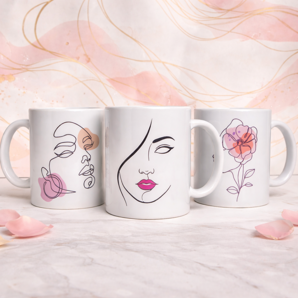 Line Abstract Mugs