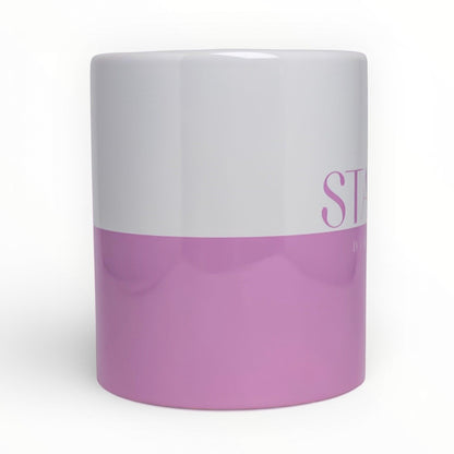 Modern Professional Personalized Mug - Pink Colorblock