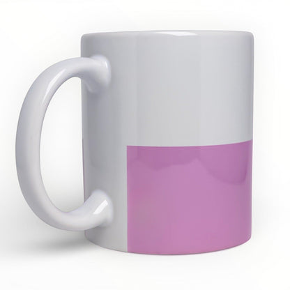 Modern Professional Personalized Mug - Pink Colorblock