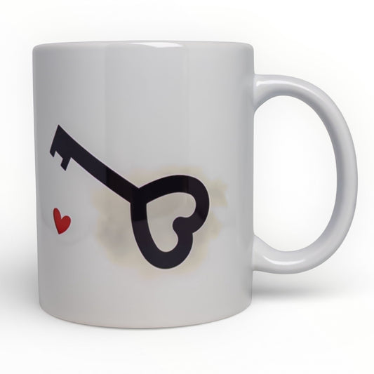 Key to My Heart Personalized Ceramic Mug
