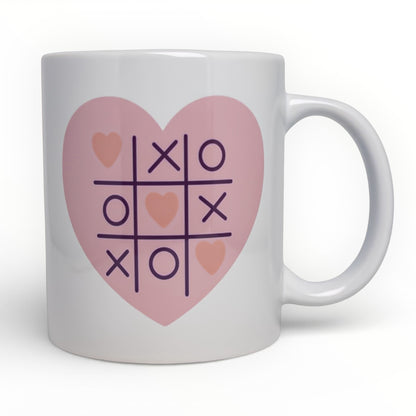 You Won My Heart Tic-Tac-Toe Ceramic Mug