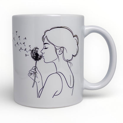 Personalized Dandelion Mug