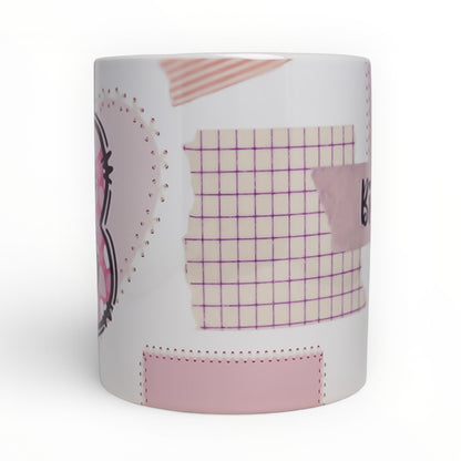 Geometric Patchwork Personalized Mug