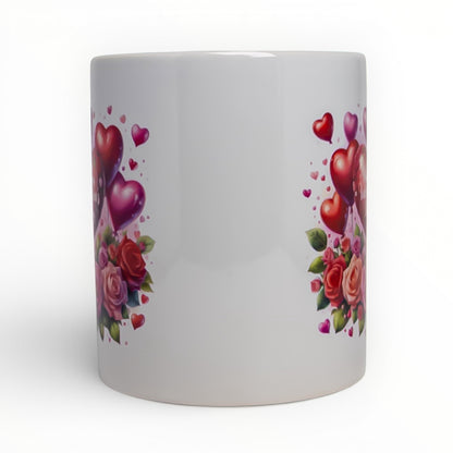 Happy Valentine's Day Roses & Hearts Mug