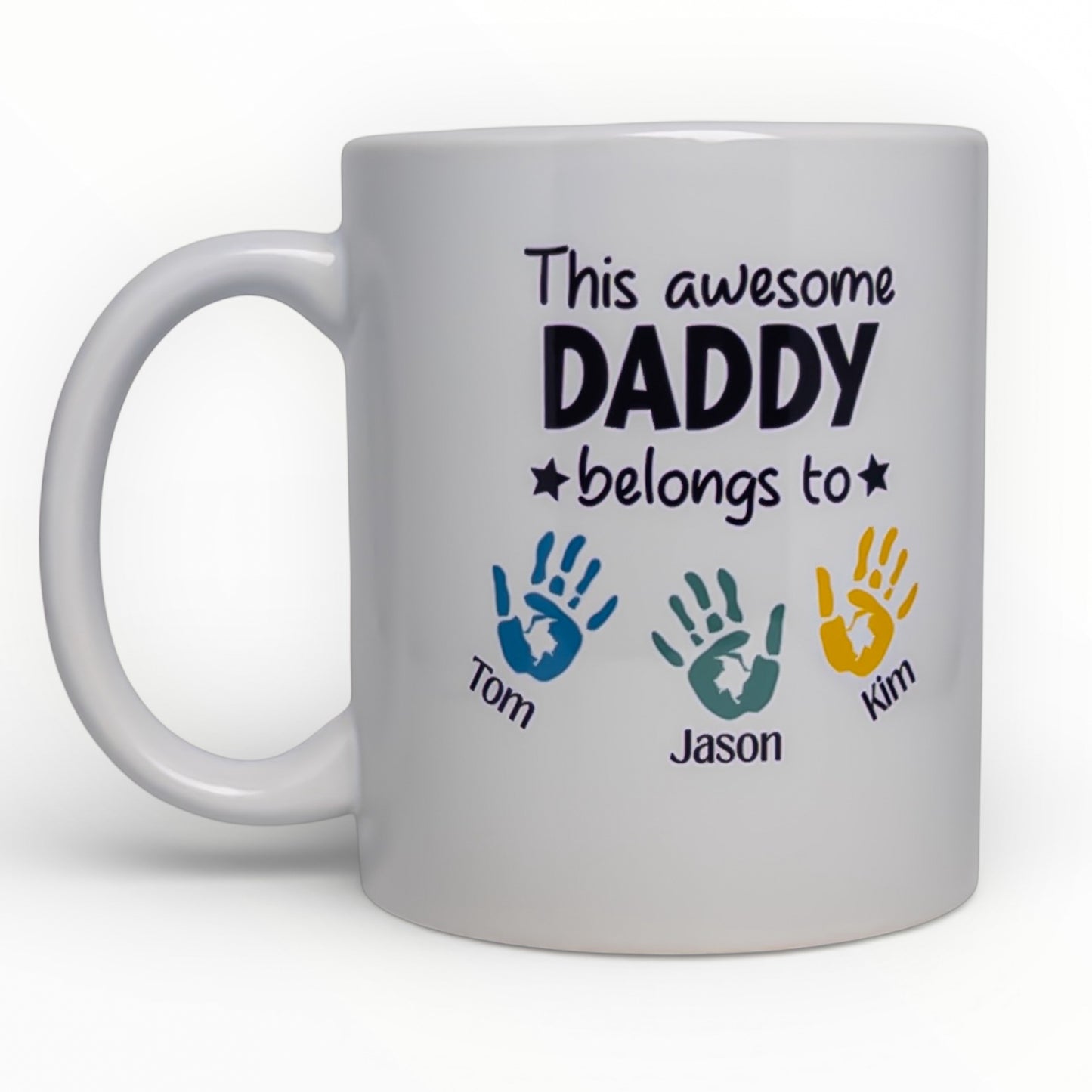This Awesome Daddy Belongs To Personalized Mug