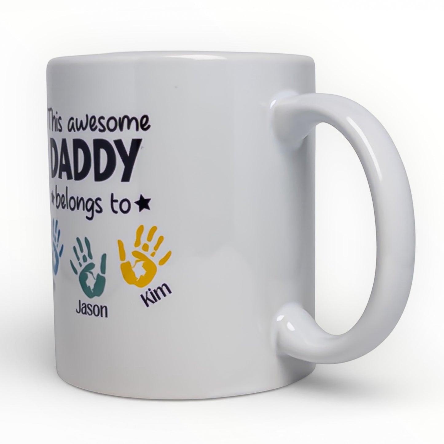 This Awesome Daddy Belongs To Personalized Mug