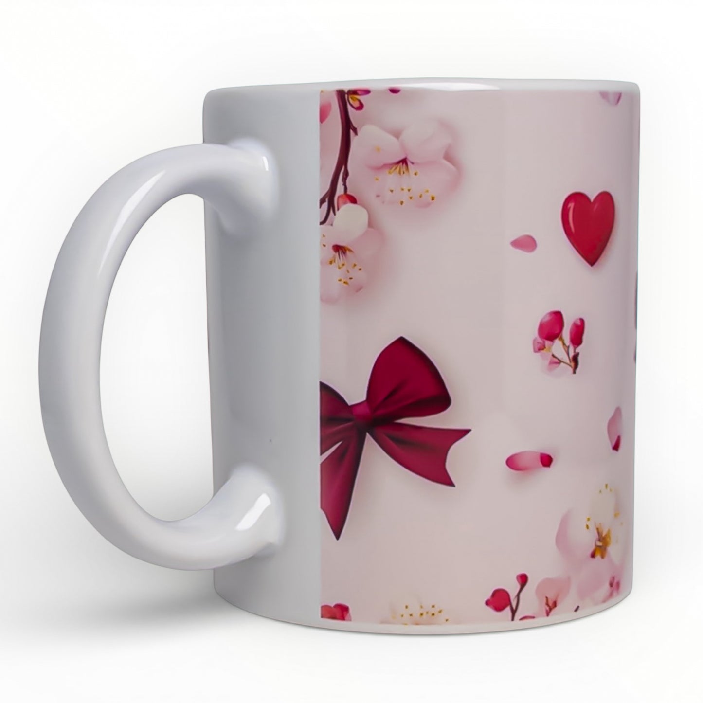 Sweet Romance Hearts & Bows Mug