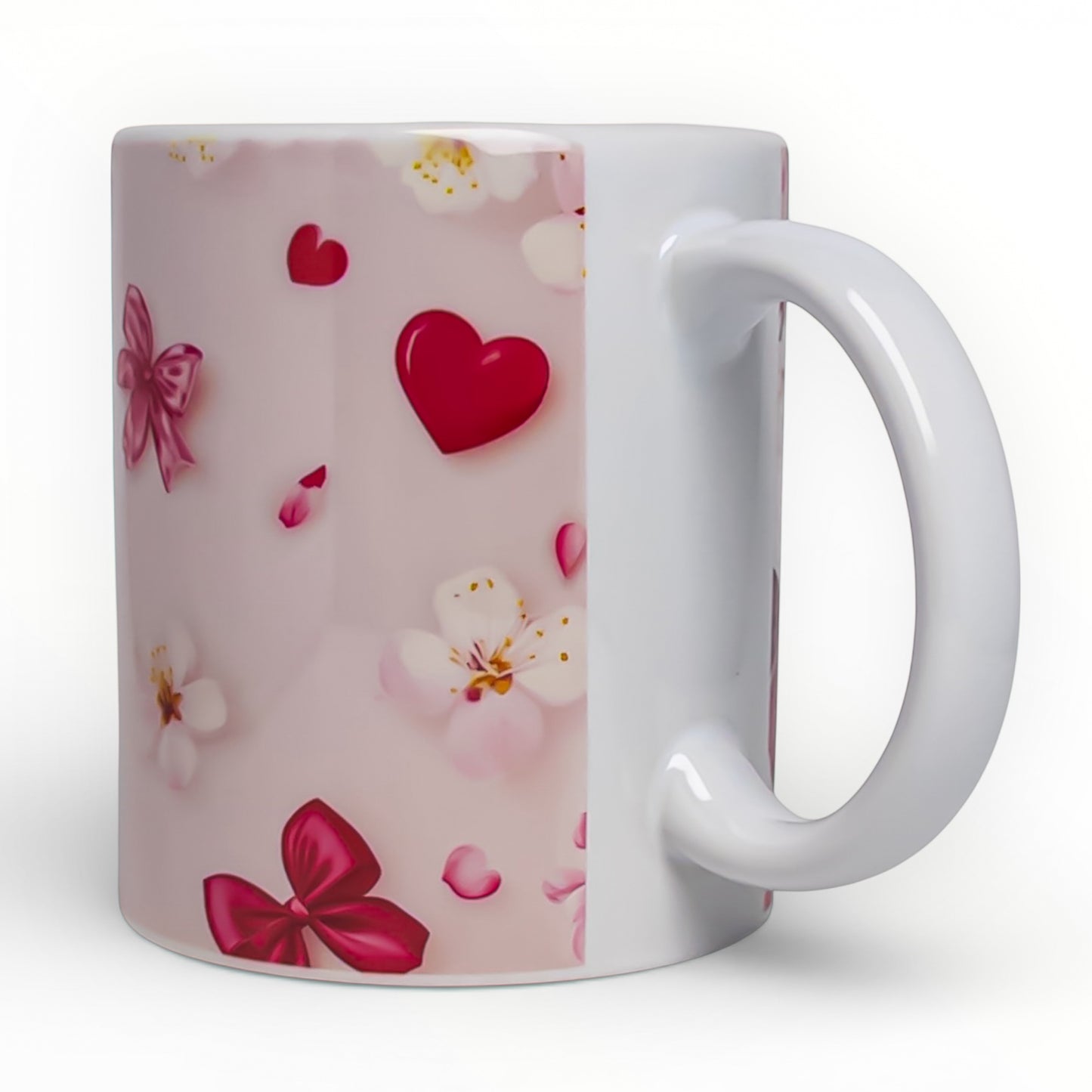 Sweet Romance Hearts & Bows Mug
