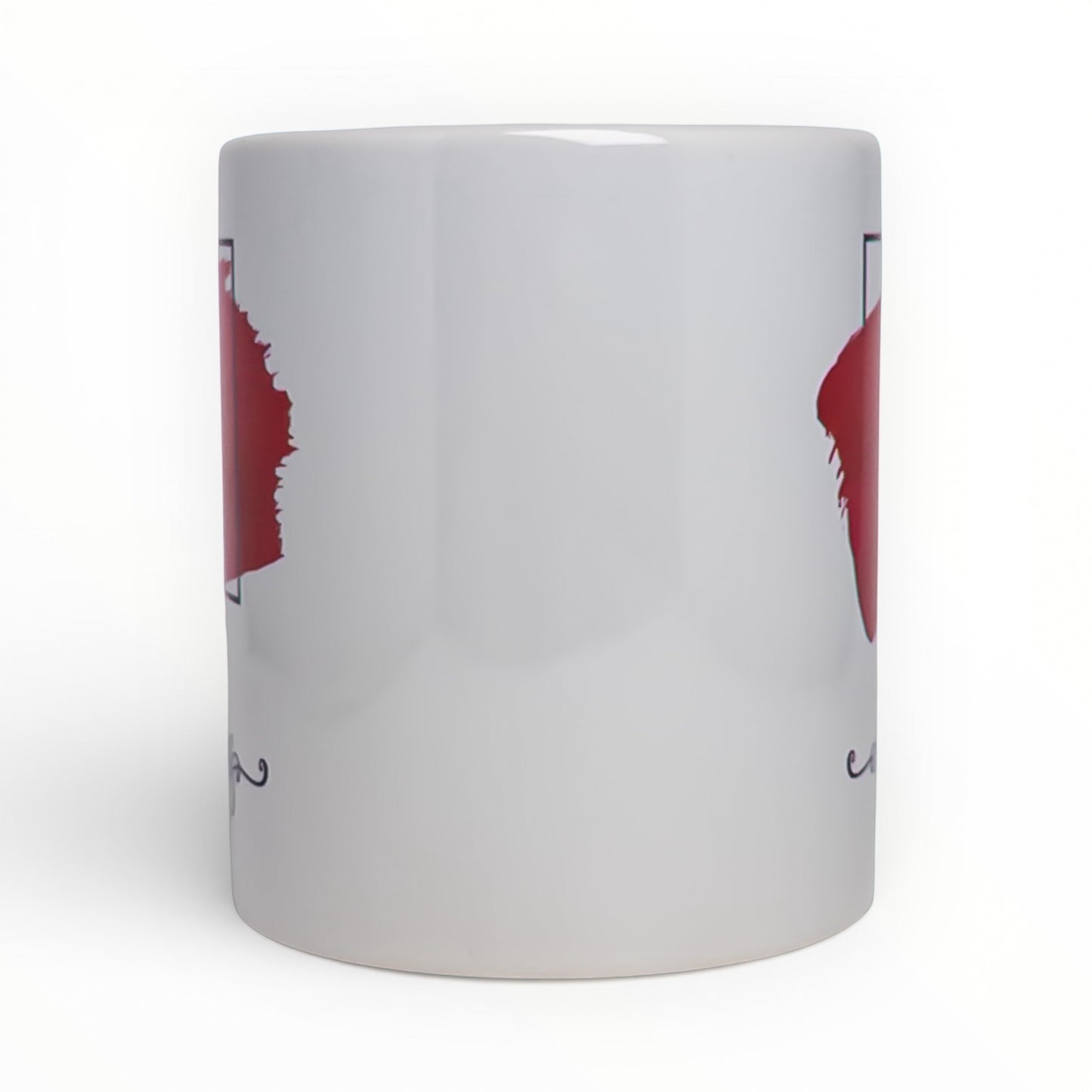 Artistic Brushstroke Monogram Personalized Mug