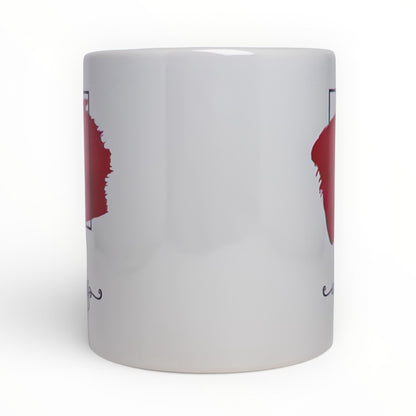 Artistic Brushstroke Monogram Personalized Mug