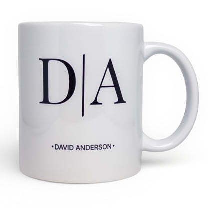 Minimalist Monogram Personalized Mug
