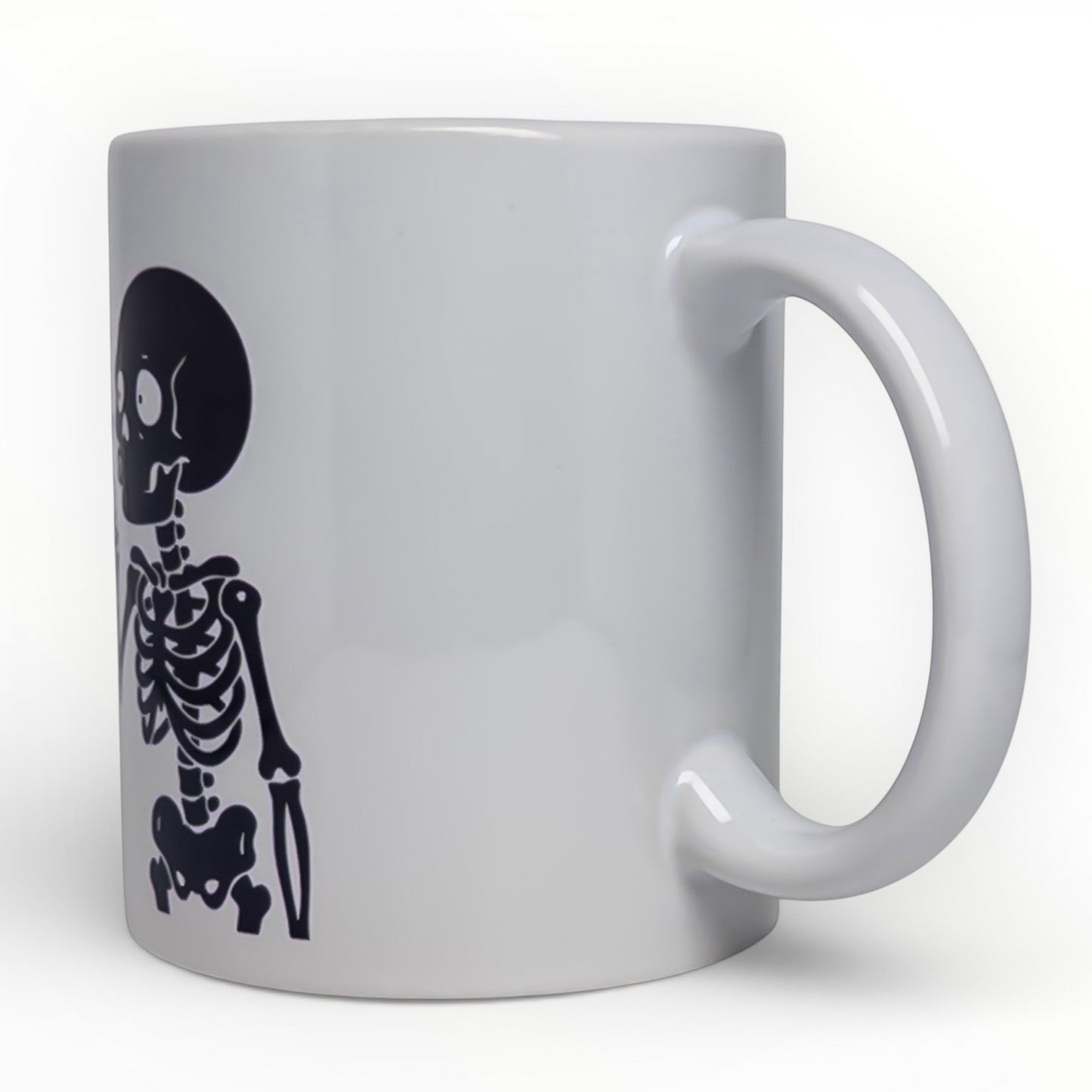 Skeleton Blowing Heart Kiss Love Mug