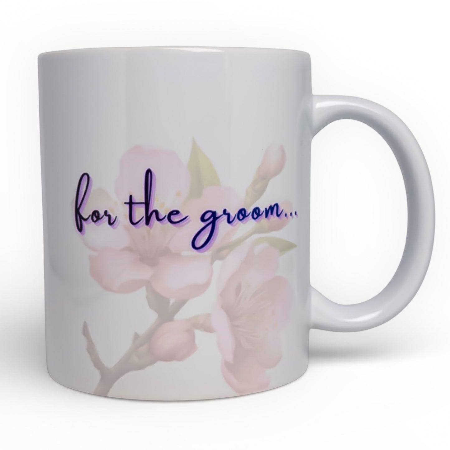 Personalized Wedding Initials Mug Set - Bride & Groom