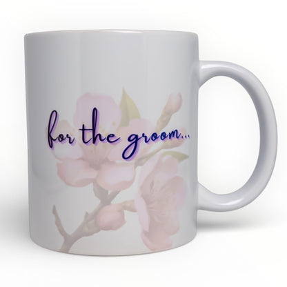 Personalized Wedding Initials Mug Set - Bride & Groom