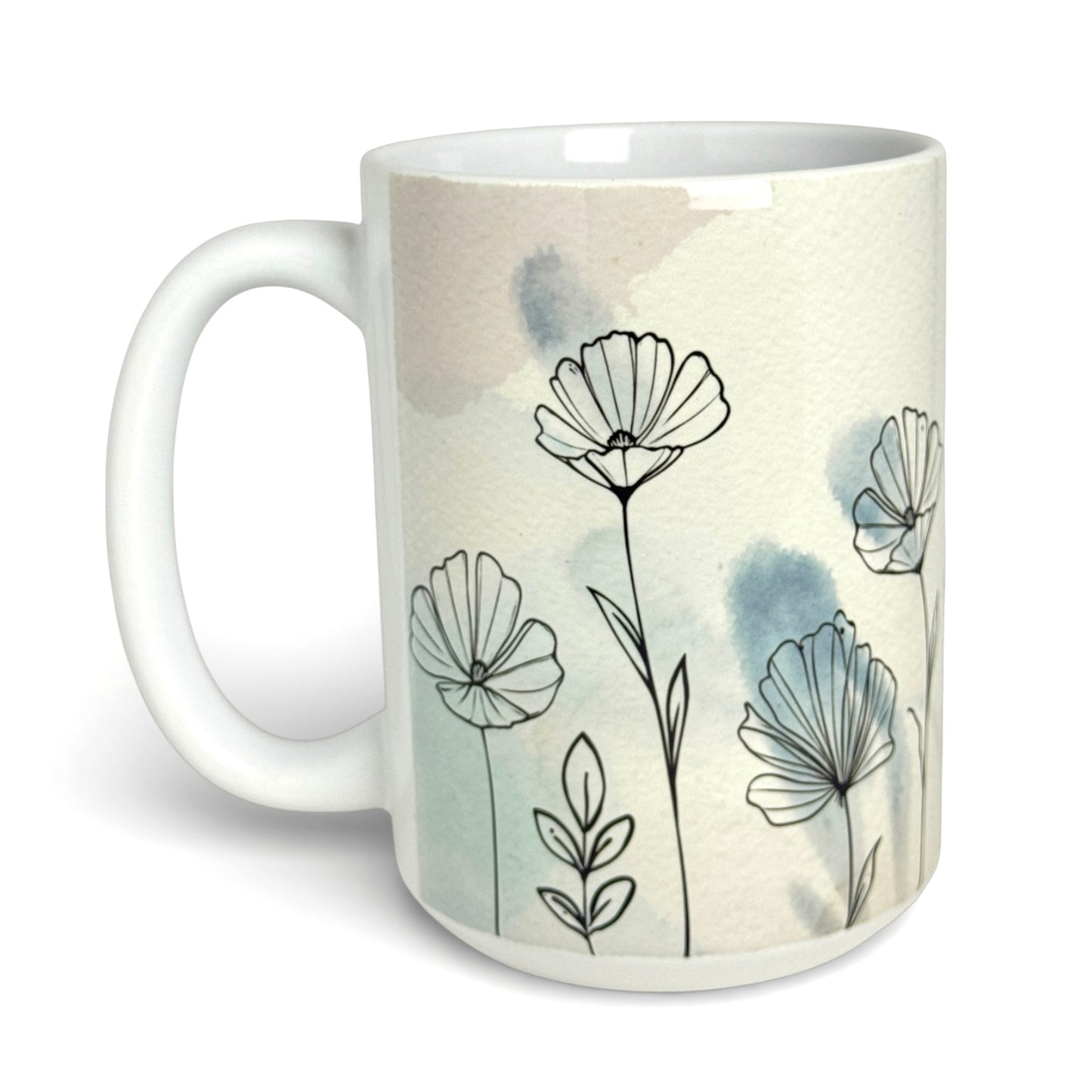 Botanical Line Art Mug