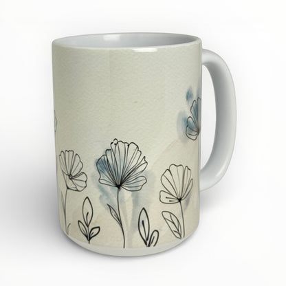 Botanical Line Art Mug