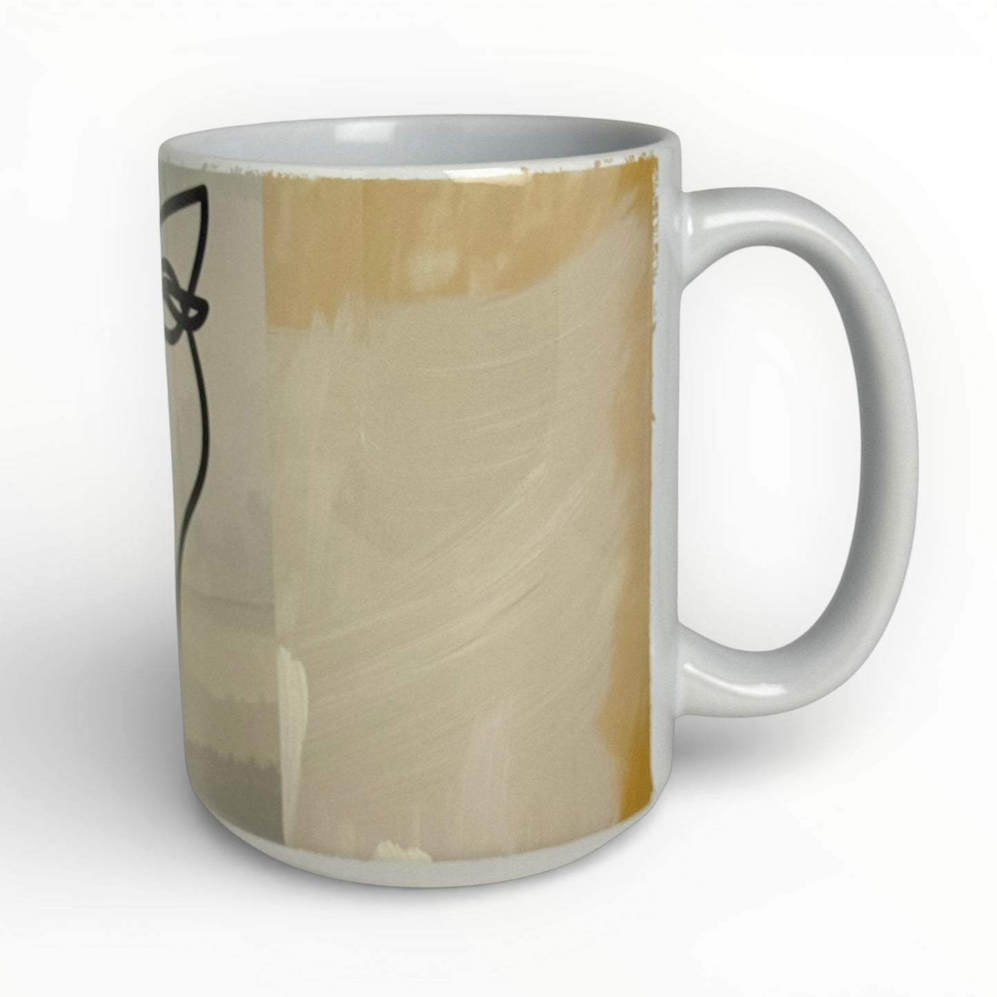 Abstract Face Watercolor Mug