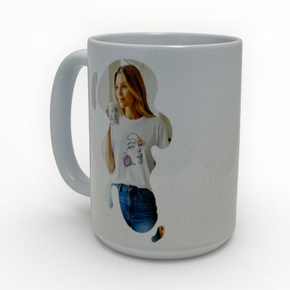 Personalized Photo Initial Ceramic Mug
