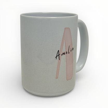 Personalized Photo Initial Ceramic Mug