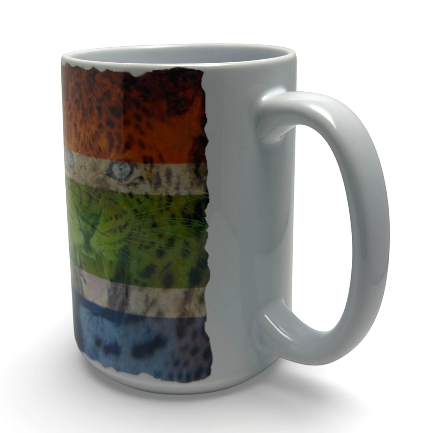 South African Flag Big Cat Ceramic Mug