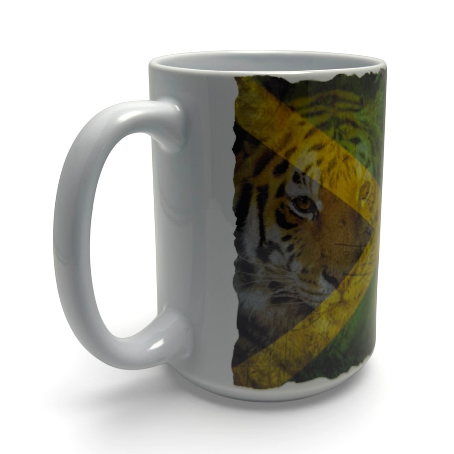 South African Flag Big Cat Ceramic Mug