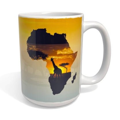 Africa Safari Sunset Ceramic Mug