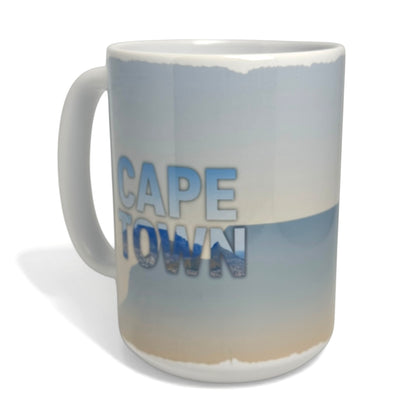 Cape Town Africa Silhouette Ceramic Mug