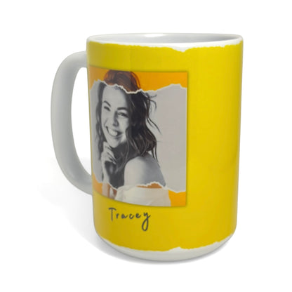 Sunflower Personalised Photo Ceramic Mug