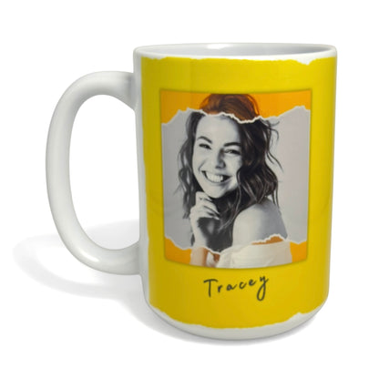 Sunflower Personalised Photo Ceramic Mug