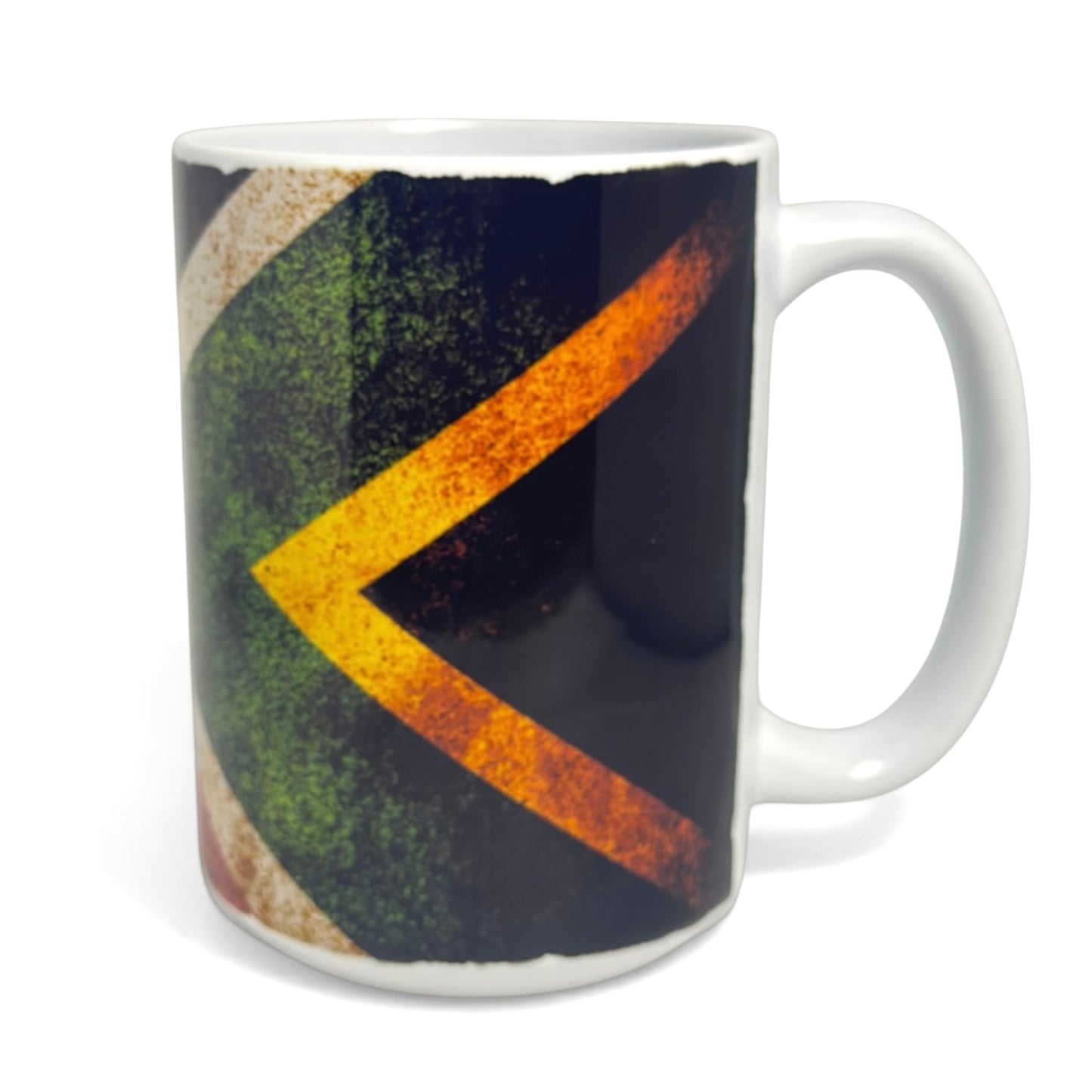 South African Flag Distressed Ceramic Mug