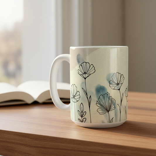 Botanical mug - 1:1 square