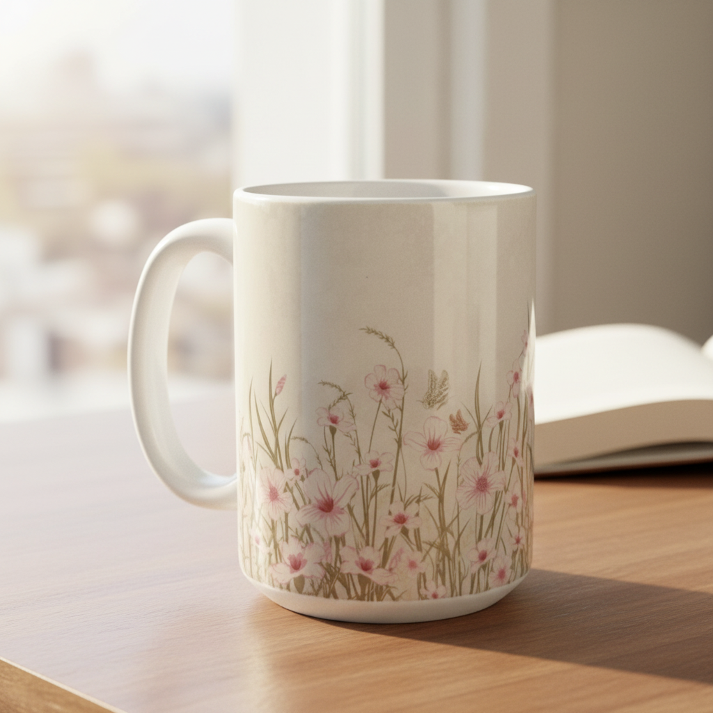 Wildflower meadow mug - 1:1 square